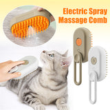 3-in-1 Electric Pet Brush Steam, Groom & Massage for Cats & Dogs