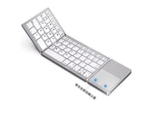 Multi-Device Foldable Bluetooth Keyboard with Touchpad