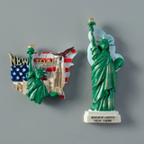 2808BA Tourist souvenirs America statue of liberty USA flag New York 3d refrigerator fridge magnets collection gifts home decoration