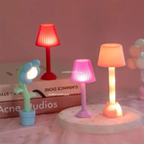 2808BA 1:12 Dollhouse Miniature LED Night Light Floor Lamp Mini Desk Lamp Home Lighting Model Decor Toy Doll House Accessories Decor