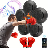 Music Sync Wireless Smart Boxing Trainer - Rhythmic Punching Equipment for Ultimate Workout Experience - Space-Saving, Wall-Mountable Design with Seamless Wireless Connection