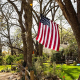 WholesaleAmerican Flag Proudly Made in U.S.A. Handheld US Stick Flags   User "12x18" Inch with Spear Gold Tip (Sold by the dozen)