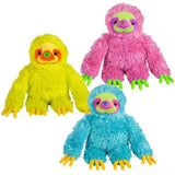 11.5" Neon Sloth Plush Toy for Kids