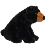 14-inch Realistic Black Bear Plush Toy - Soft & Cuddly Stuffed Animal for All Ages