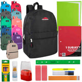 Classic Backpack School Supply Kit Assorted