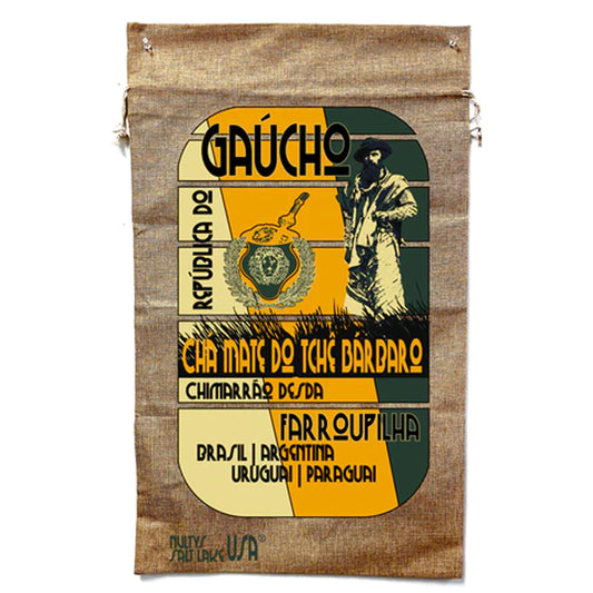 Gaucho Yerba Mate Burlap Bag - Authentic South American Charm (Sold By Piece)