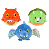 Dinosaur Squeezy Bead Plush Kids Toy In Bulk - Assorted
