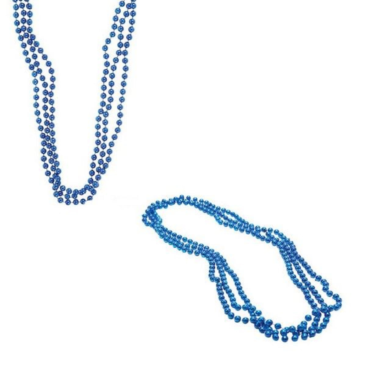 Blue Color Pearl Beaded  Necklace In Bulk