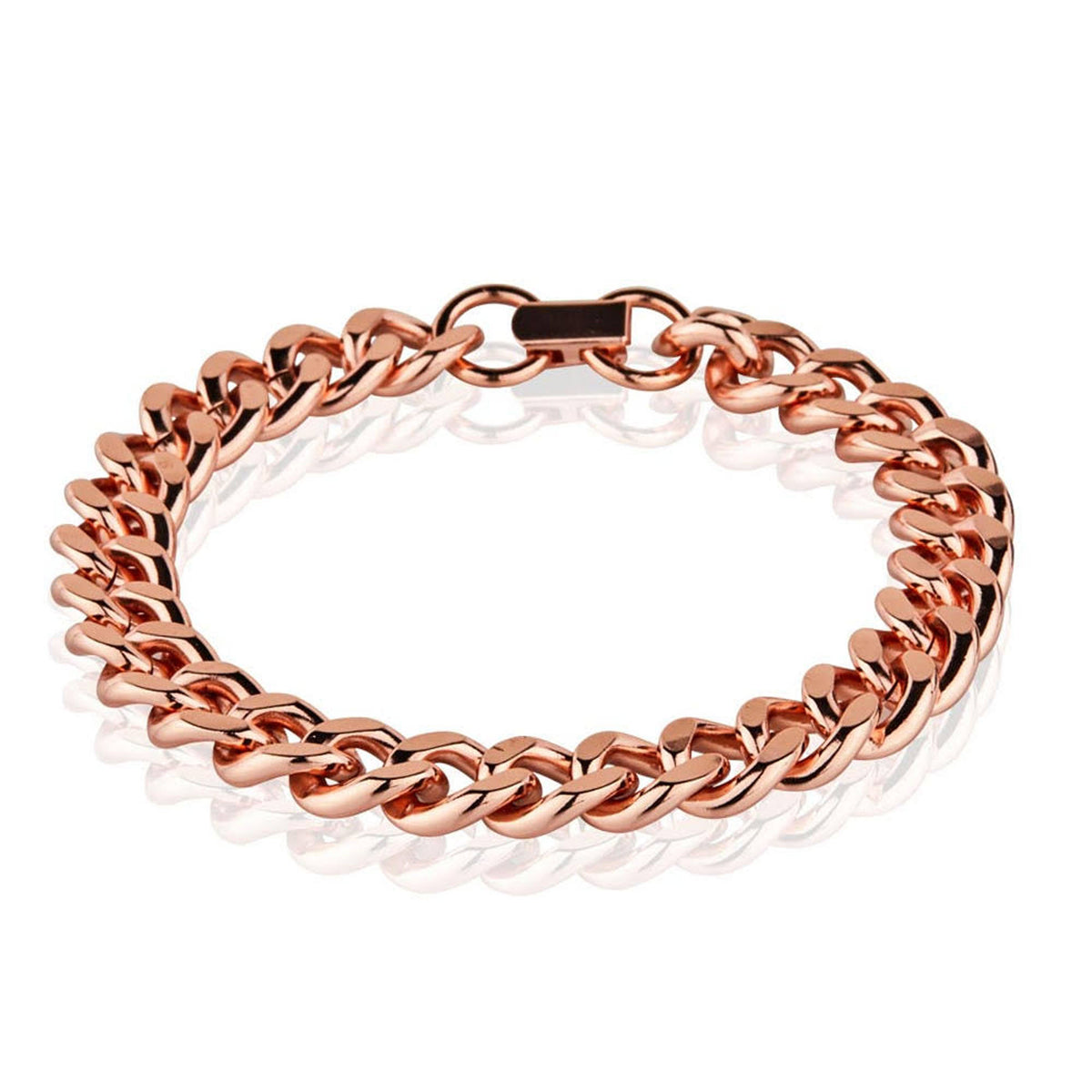 New 1.4" Wide 7.5" Long Cuban Pure Copper Link Bracelet - Stylish and Therapeutic (Sold By Piece)