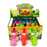 Bulk Fruit Designed Bubbles with Whistles for Kids - Assorted