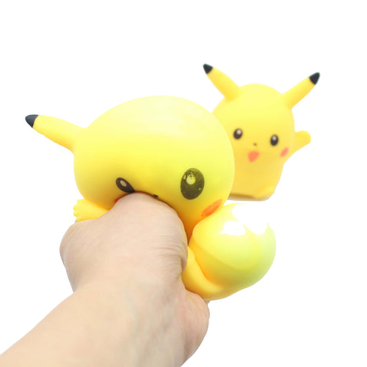 New Yellow Squishy Squeeze & Puffer Light Kids Fun Stress Reliever Toy MOQ 6