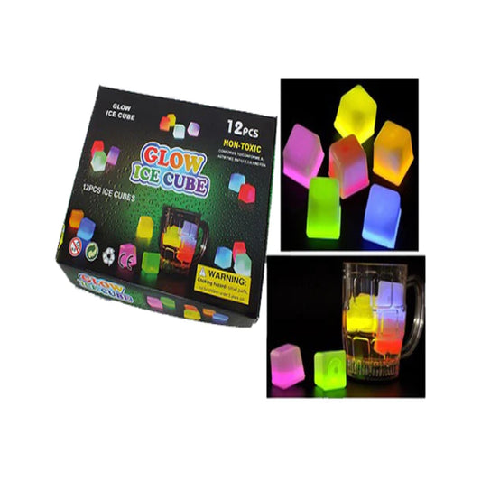 Wholesale Cool Glow in the Dark Light-Up Assorted Ice Cubes Toy (MOQ-6)