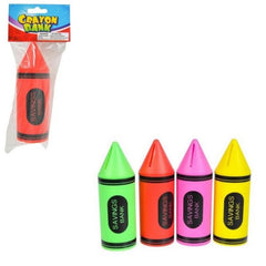 Crayon Savings Banks Plastic kids toys In Bulk