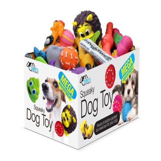 Dog Squeaker Toy Assorted Styles Countertop Display Hours of Fun for Your Furry Friend (MOQ-5)