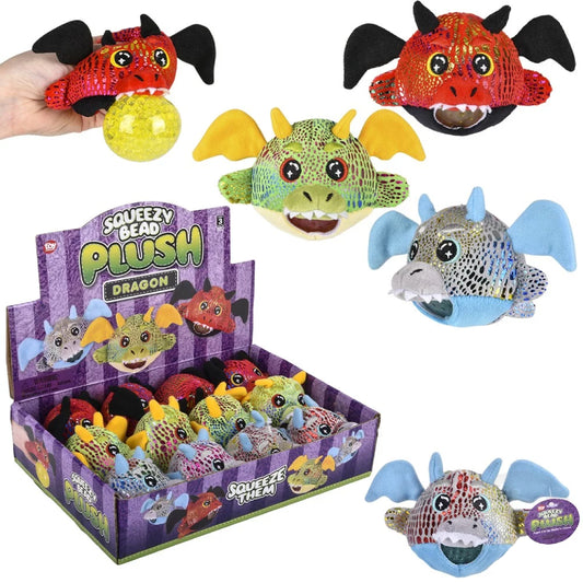 Halloween Squeezy Dragon Bead Plush Toy For Kids