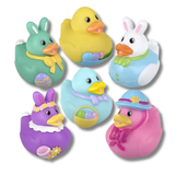 Easter Colorful Rubber Ducks Kids Toy- Assorted