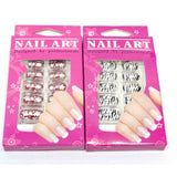 Fashion Animal Printed Fake Nail Art Set Wholesale