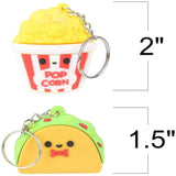 Fast Food Keychain kids toys In Bulk- Assorted