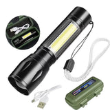 High Power Portable Rechargeable Led Flashlight