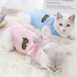 2808GP Dog Vest Clothes Puppy Recovery Suit Breathable Small Dog Surgical Recovery Suit Pets E-Collar & Cone for Male & Female Dogs