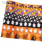 0709BA 5 yards Halloween pumpkin Ribbon Printed Grosgrain Ribbons 1-1/2'' DIY Handmade Party Decoration Gift Packaging