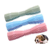 2307GP Dog Toothbrush Durable Dog Chew Toy Stick Soft Rubber Tooth Cleaning Point Massage Toothpaste Pet Toothbrush Molar Pet Supplies