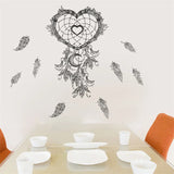 Dream Catcher Feathers Wall Stickers For Living Room Office Bedroom Decoration Indian Style Mural Art Diy Wall Decal Home Decor