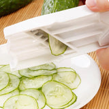 1007GG 1PC Creative Kitchen Gadgets Fuit & Vegetable Tools Knife Manual Cutter Cucumber Slicer Crusher Peeler Home Vegetable Slicer