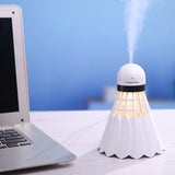 Aroma Essential Oil Diffuser Mini Ultrasonic Badminton Humidifier Air Purifier LED Night Light USB Car air freshener for Office