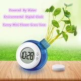 Creative Kids Children Digital Clock Environmental Water Powered Clocks Scientific Puzzle Toy Mute Desk Clock Birthday Gifts