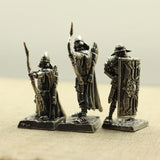 1109BA Metal Copper Lost Roman Legionnaire Archer Shield Soldiers Model Figurines Miniatures Desktop Game Decorations Toy Ornament Gift