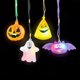 2" Flashing Halloween Necklace Assortment