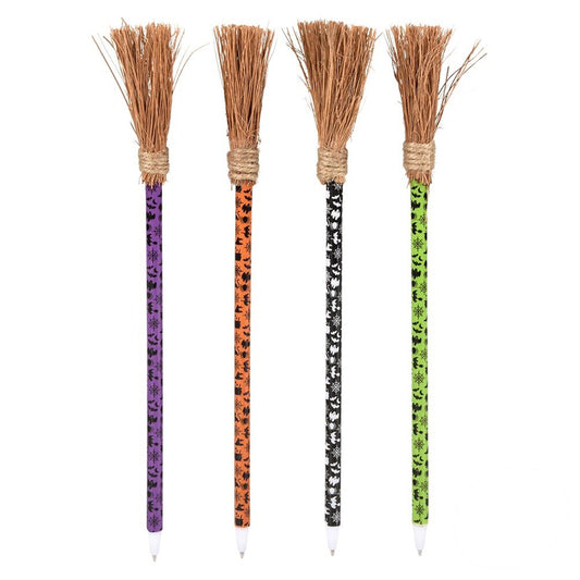 Halloween Witch's Broomstick Back To School Pens For Kids