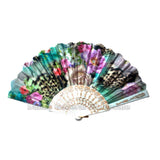 Bulk Flower Design Oriental Hand Fans - Assorted