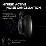 Soundcore by Anker Life Q30 Hybrid Active Noise Cancelling Headphones Wireless Bluetooth Headphones Over Ear Headset Earphone
