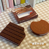 1pcs 80 Sheets Mini Memo Pads Cute Notebook Biscuit Chocolate Note Book Daily Tabs Office Decor School Korean Stationary