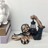 1707BA Halloween Horror Creepy Corpse Crawling Zombie Garden Statue Halloween Decoration Haunted House Props Supplies Home