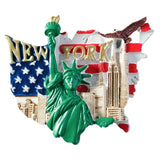 2808BA Tourist souvenirs America statue of liberty USA flag New York 3d refrigerator fridge magnets collection gifts home decoration