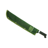 Bulk 22" Machete Knife with Green Nylon Sheath
