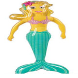 Mermaid 36-Inch Inflatable Toy in Bulk - Assorted