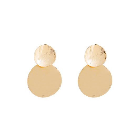 New Stylish & Elegant Golden Color Hoop Plated Earrings For Women's