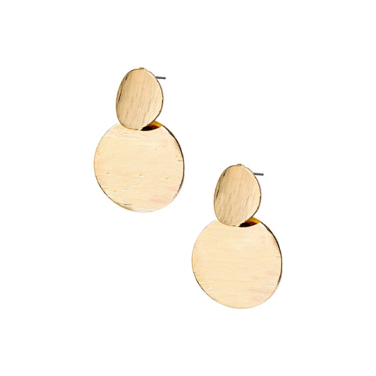 New Stylish & Elegant Golden Color Hoop Plated Earrings For Women's