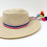 Trendy Striped Crochet Hat Band with Decorative Tips - A Stylish Accessory to Enhance Your Hat Collection