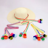 Trendy Striped Crochet Hat Band with Decorative Tips - A Stylish Accessory to Enhance Your Hat Collection