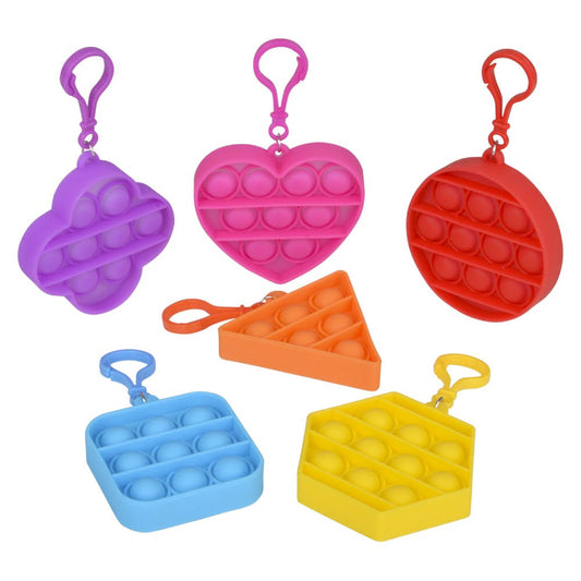 Wholesale New 2.5" Multi Shaped Pop It Push Bubble Stress Relief Toys (Sold by DZ)