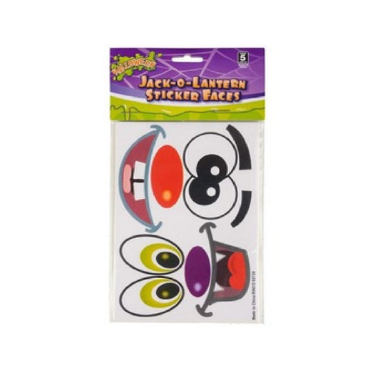 Wholesale New Halloween Jack-O-Lantern Design Facial Stickers For Kids (Sold by DZ)