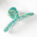 Colorful Thread Wrapped Women's Hair Claw Clip