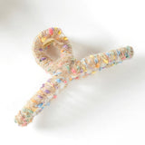 Colorful Thread Wrapped Women's Hair Claw Clip