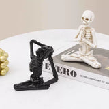 2907BA Cross-Border Hot Sale American Country Skeleton Yoga Character Resin Craft Ornament Halloween Halloween Decorations