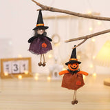 0709BA Halloween Decorations Cartoon Linen Elf Pumpkin Doll Pendant Atmosphere Layout Props Scene Dress up